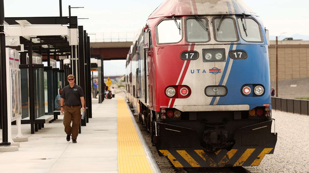 A person was hit and killed by a FrontRunner train in a suspected suicide on Saturday, the Utah Transit Authority said.