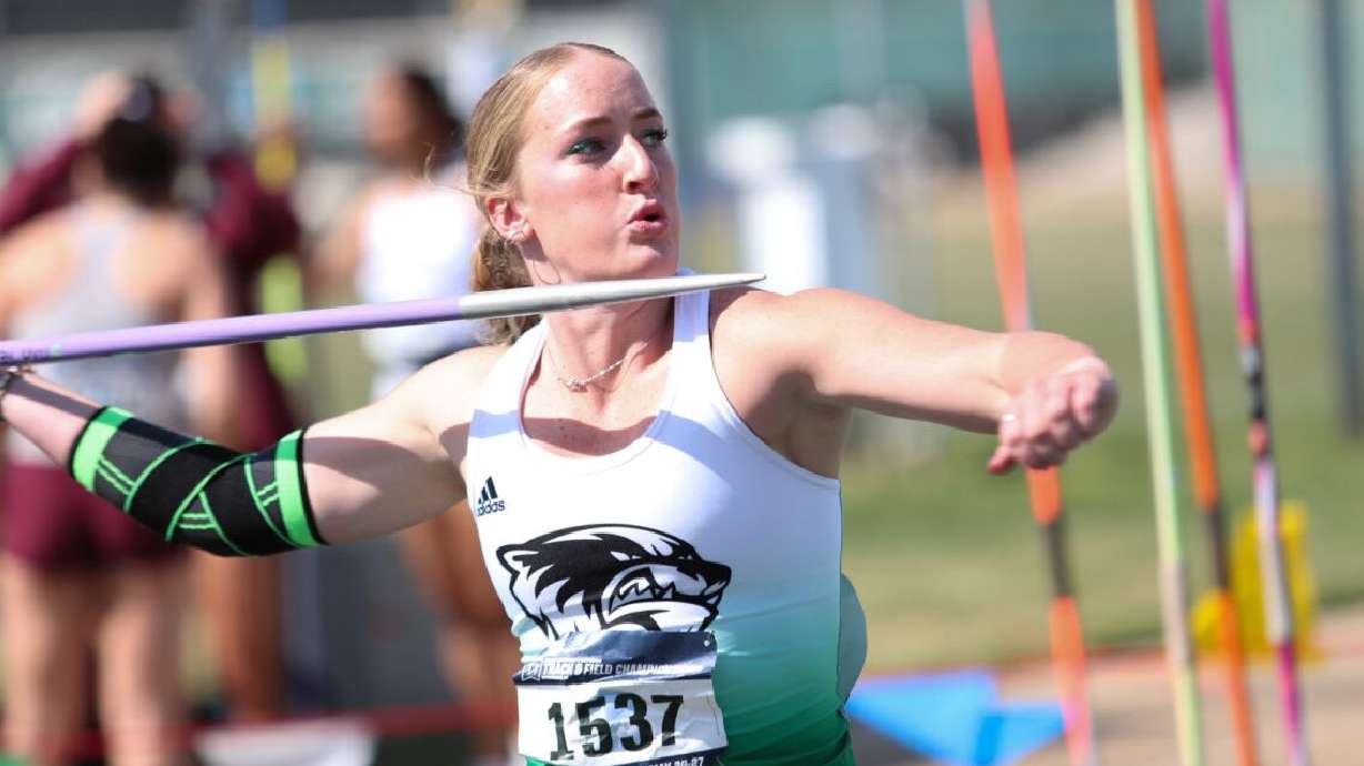 Utah Valley University junior Kelsi Oldroyd, 20, qualified for the Olympic trials in the javelin.