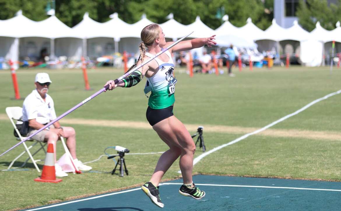 Utah Valley University junior Kelsi Oldroyd, 20, recently qualified for the Olympic trials in the javelin.