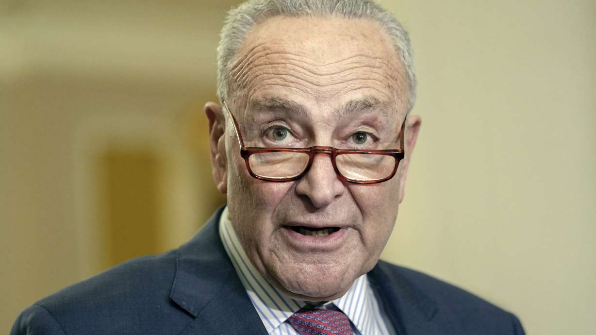 Sen. Majority Leader Chuck Schumer, D-N.Y., on Capitol Hill Wednesday, Wednesday, in Washington. Schumer announced Sunday a $400 million increase in federal funding that will be available for security in houses of worship.