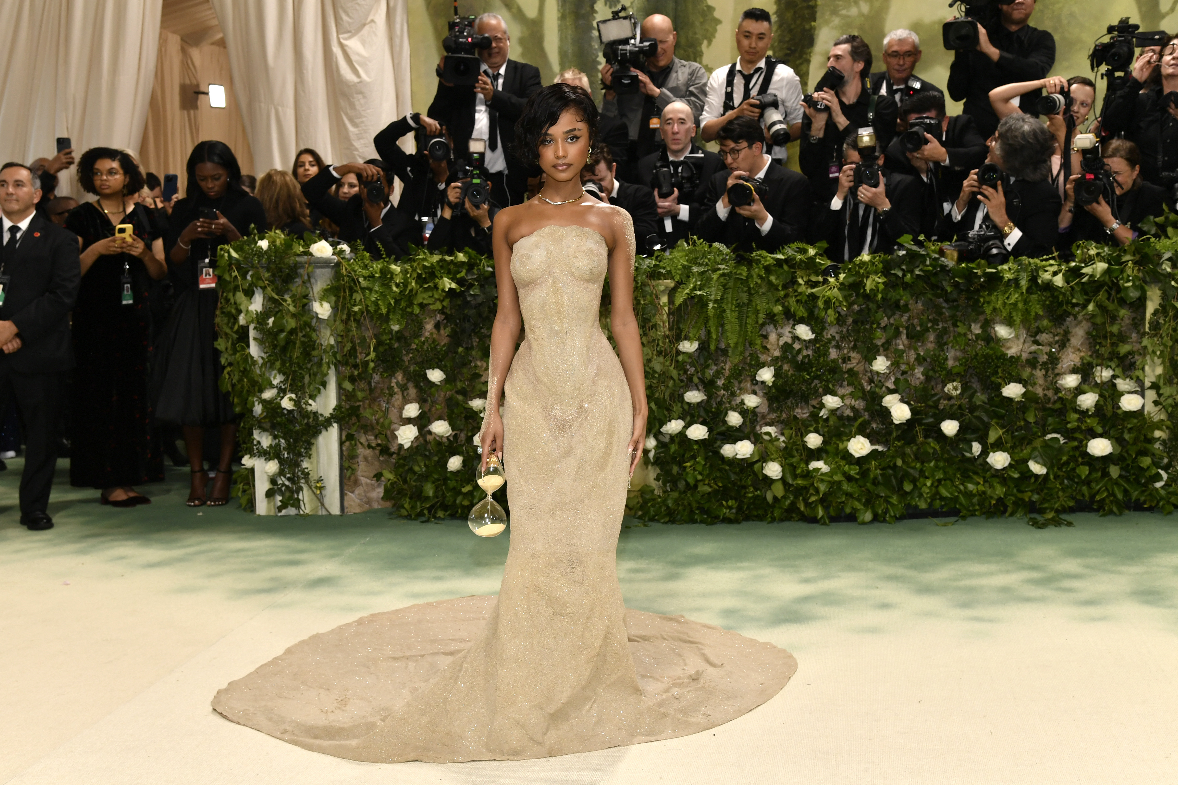 Tyla attends The Metropolitan Museum of Art's Costume Institute benefit gala celebrating the opening of the "Sleeping Beauties: Reawakening Fashion" exhibition on Monday in New York.