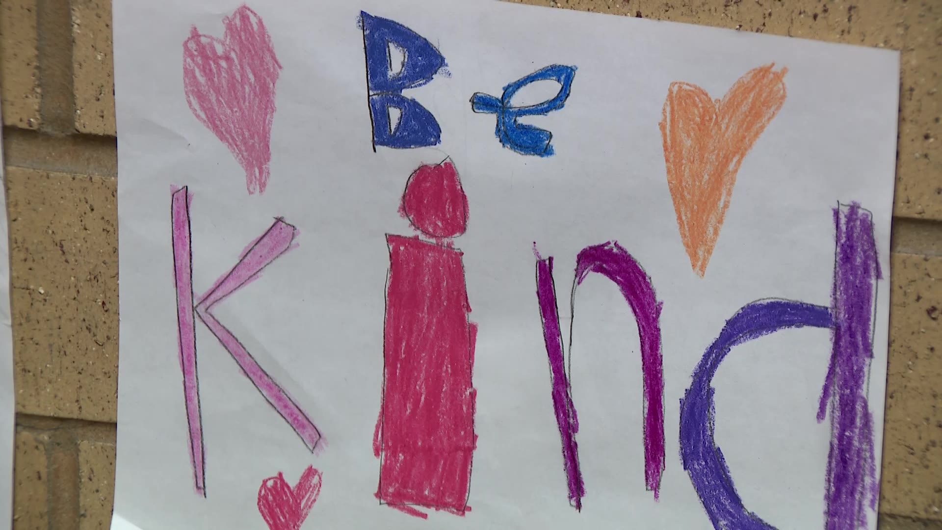 Students at Orchard Hills Elementary School put out a call to be kind following the tragic death of a Santaquin police officer.