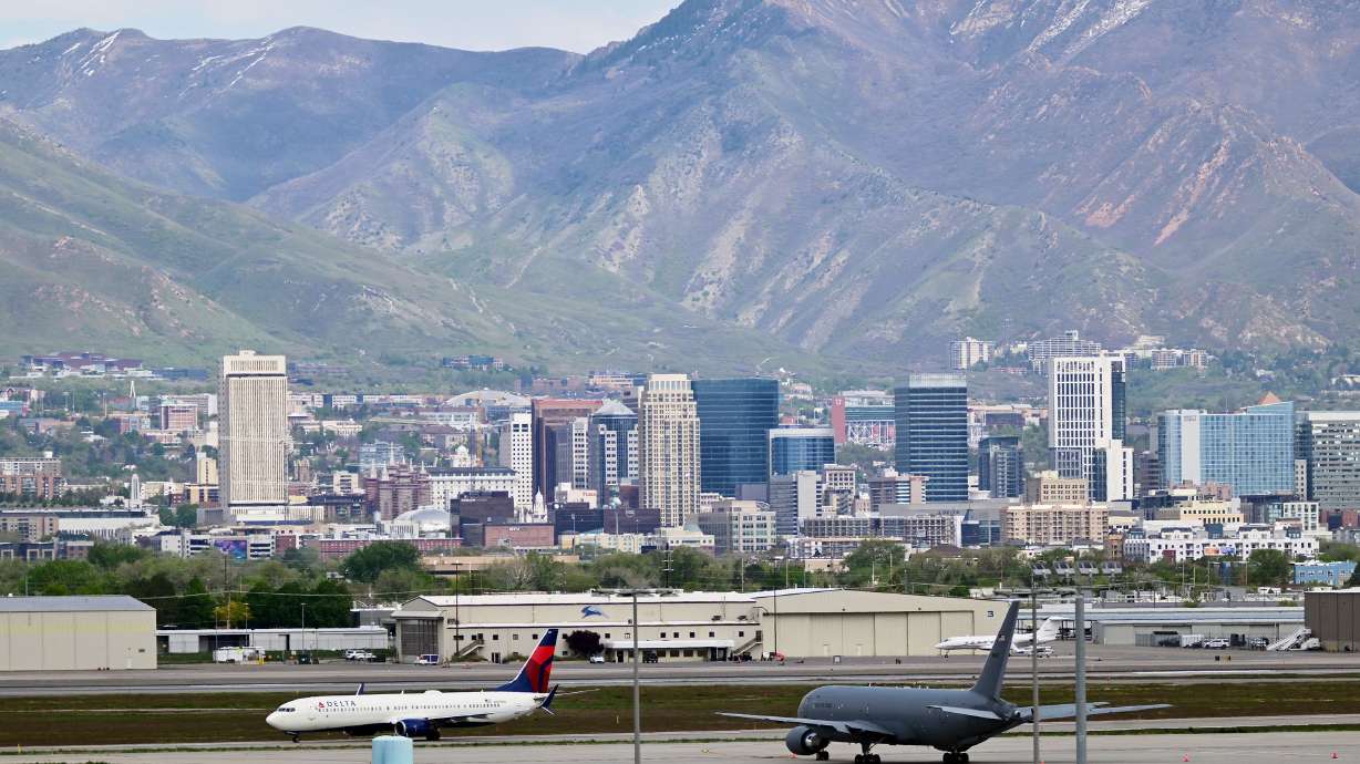 Planes are pictured at Salt Lake City International Airport in Salt Lake City on Saturday. Utah has remained the top state overall in the nation, according to the latest U.S. News and World Report ranking.