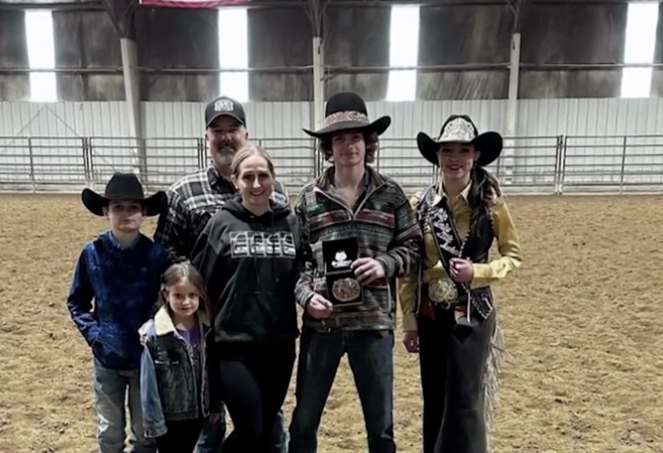 Roy and Megan Anderson are mourning the loss of their son, Tait Anderson, center, who died following a bull riding accident over the weekend.