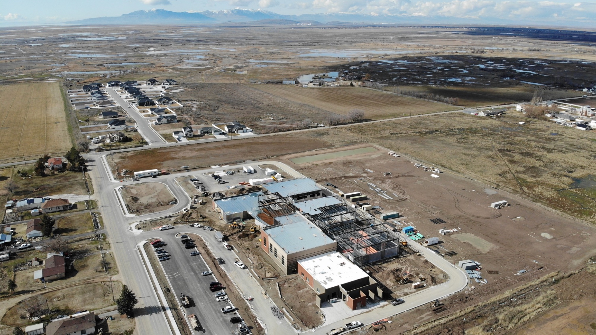 Haven Bay Elementary, taking shape in West Haven, is one of three new schools to be built as part of a $279 million Weber School District bond issue approved in 2021. The plans will require an additional $60 million bond issue due to rising costs.