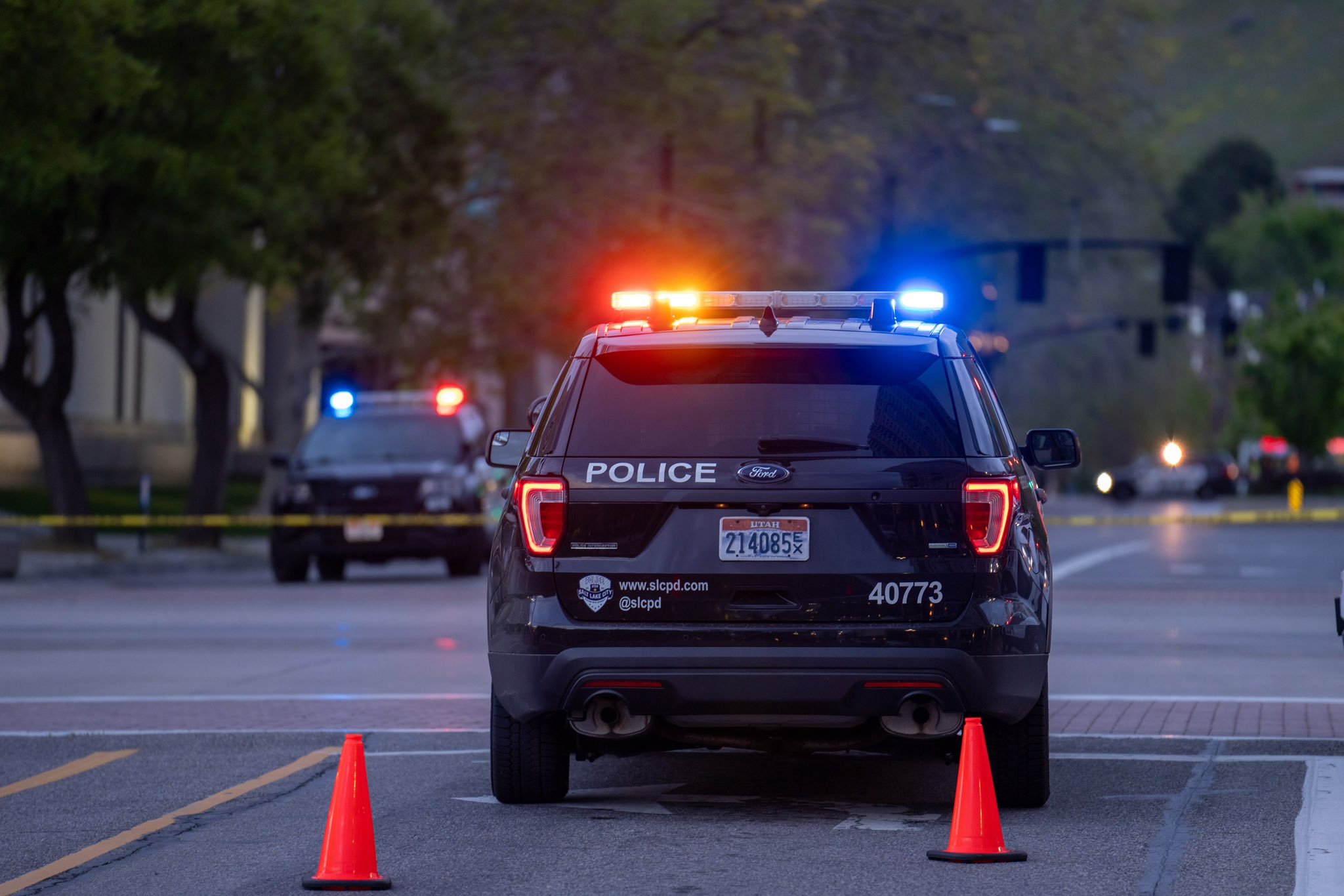 A driver was critically injured after crashing into a utility pole in downtown Salt Lake City on Wednesday, police said.