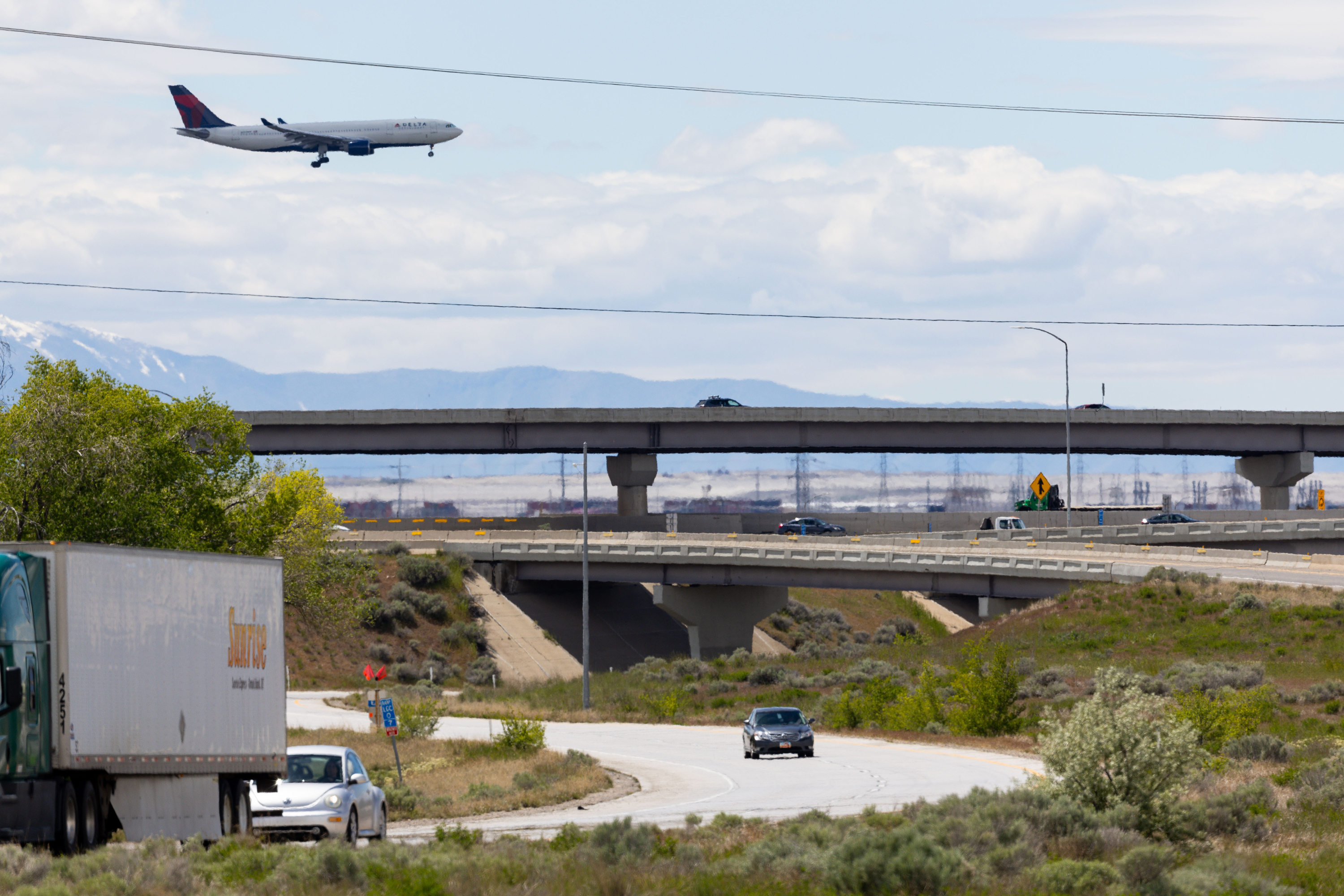 Freeway ramps are pictured at the crossing of I-215 and I-80 in Salt Lake City on Wednesday. Three ramps are slated to close this weekend for repairs, as a part of 62 bridges set to be repaired this year.