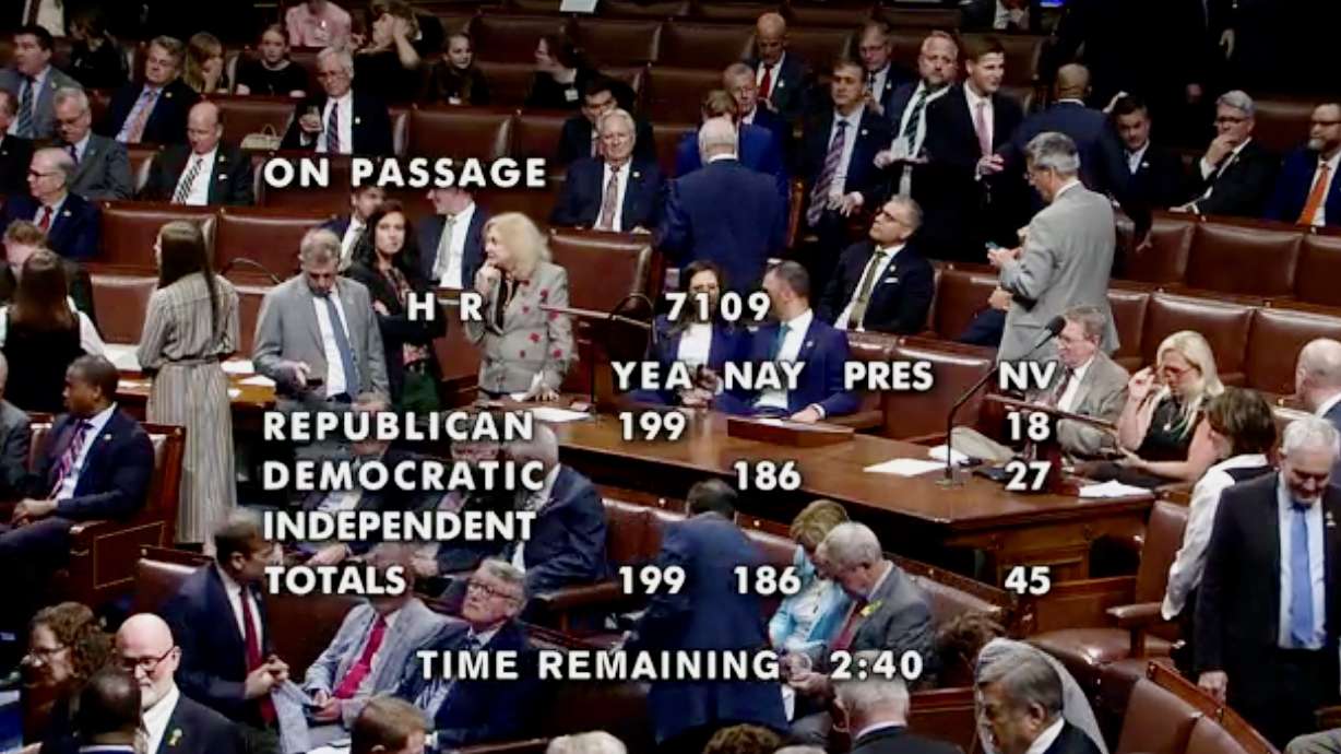 The U.S. House proceedings during the vote on Wednesday on the Equal Representation Act. The House approved the bill adding a citizenship question to the decennial U.S. census and apportioning House seats based on the U.S. citizen population.
