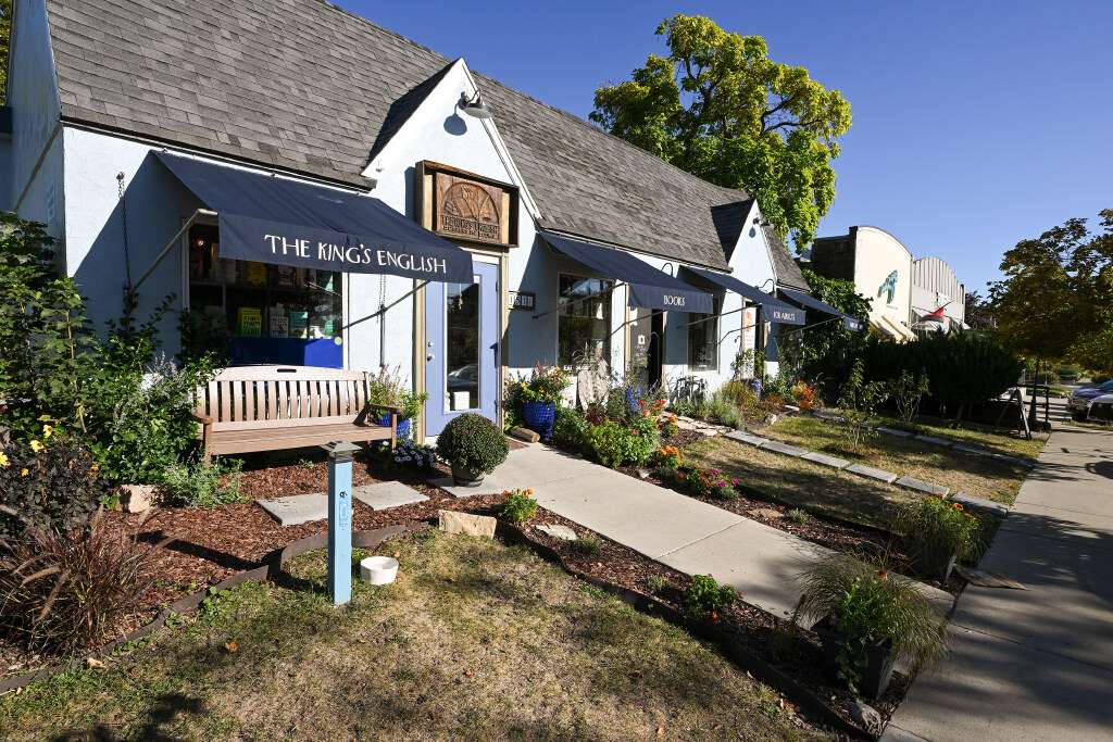 The King’s English bookshop is seen in Salt Lake City on Sept. 25, 2023. Former first lady Michelle Obama recently made a brief visit to the store.