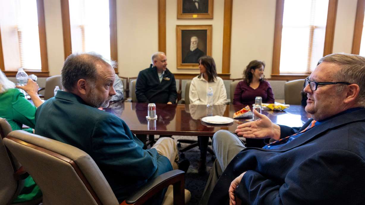 Utah Valley University provost Wayne Vaught and Snow College provost Michael Austin discuss plans to bring teaching degrees to Ephraim-based students. Their new program, "2+2 Education Model," will roll out this fall.