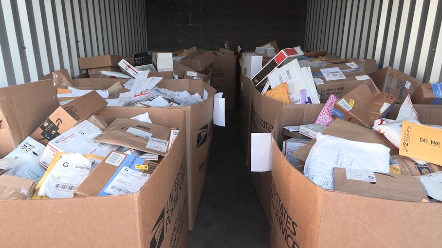 One of two storage units Roger Sarkis rented to hold an estimated 400,000 pairs of used solar eclipse glasses.
