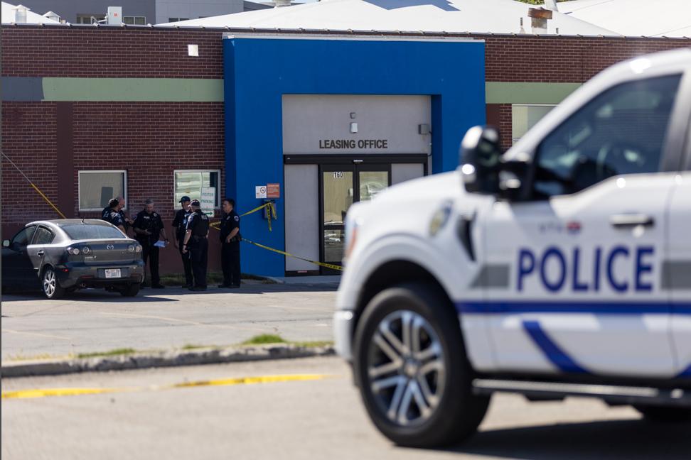 A Utah Transit Authority officer was hospitalized Sunday after suffering a medical problem during a foot pursuit.
