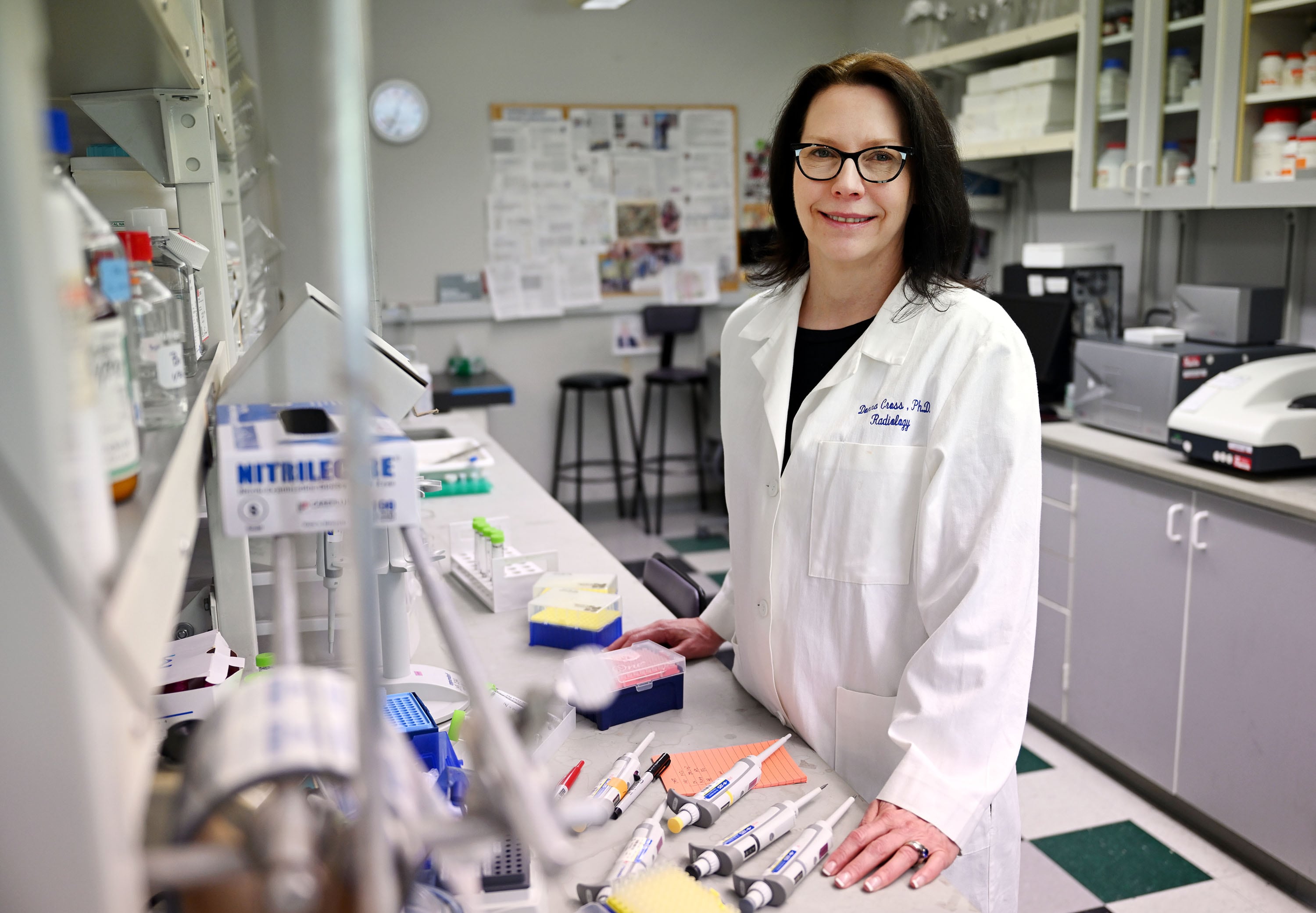 Dr. Donna Cross, a professor at the University of Utah, poses for photos on April 23. Cross may be on the verge of a significant breakthrough in the treatment of Alzheimer's disease.