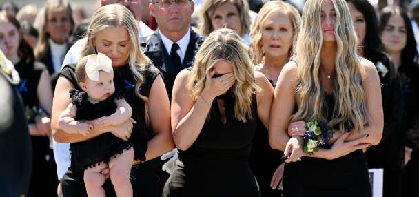 Slain Santaquin officer's family sues truck driver accused of killing him and driver's employer