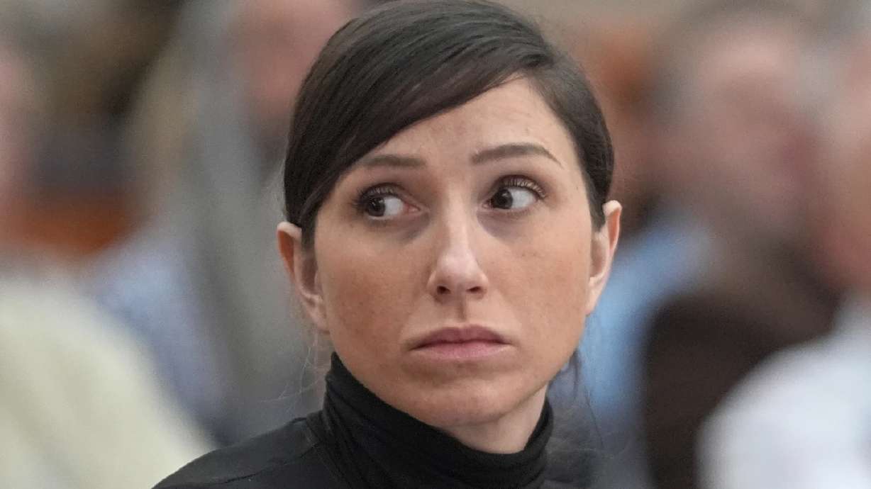 Kouri Richins attends a 2024 hearing in Park City.