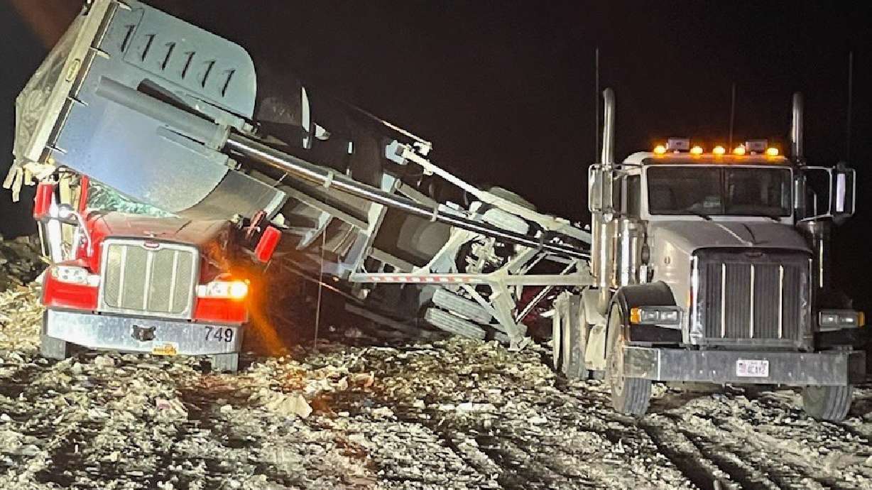 One person was killed in an accident involving two garbage trucks at a landfill in Fairfield on Wednesday.