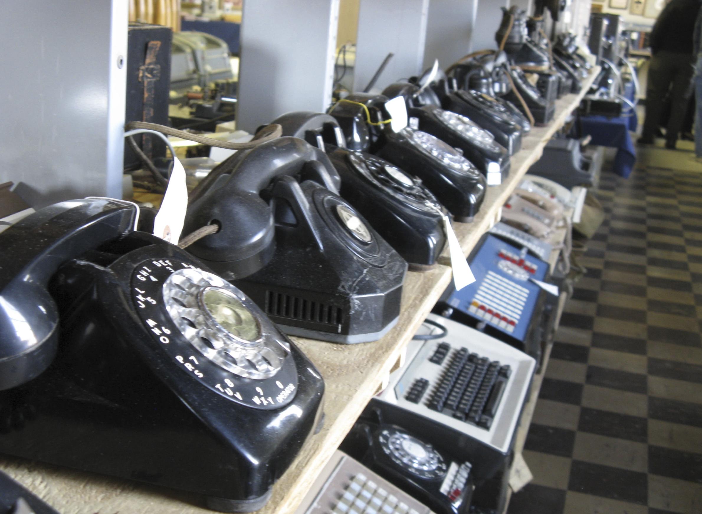 In a Nov. 12, 2011 photo, rows of old and newer telephones are in a Parkersburg, West Virginia, museum. A recent study found most Utahns have abandoned landline phones for wireless-only options.