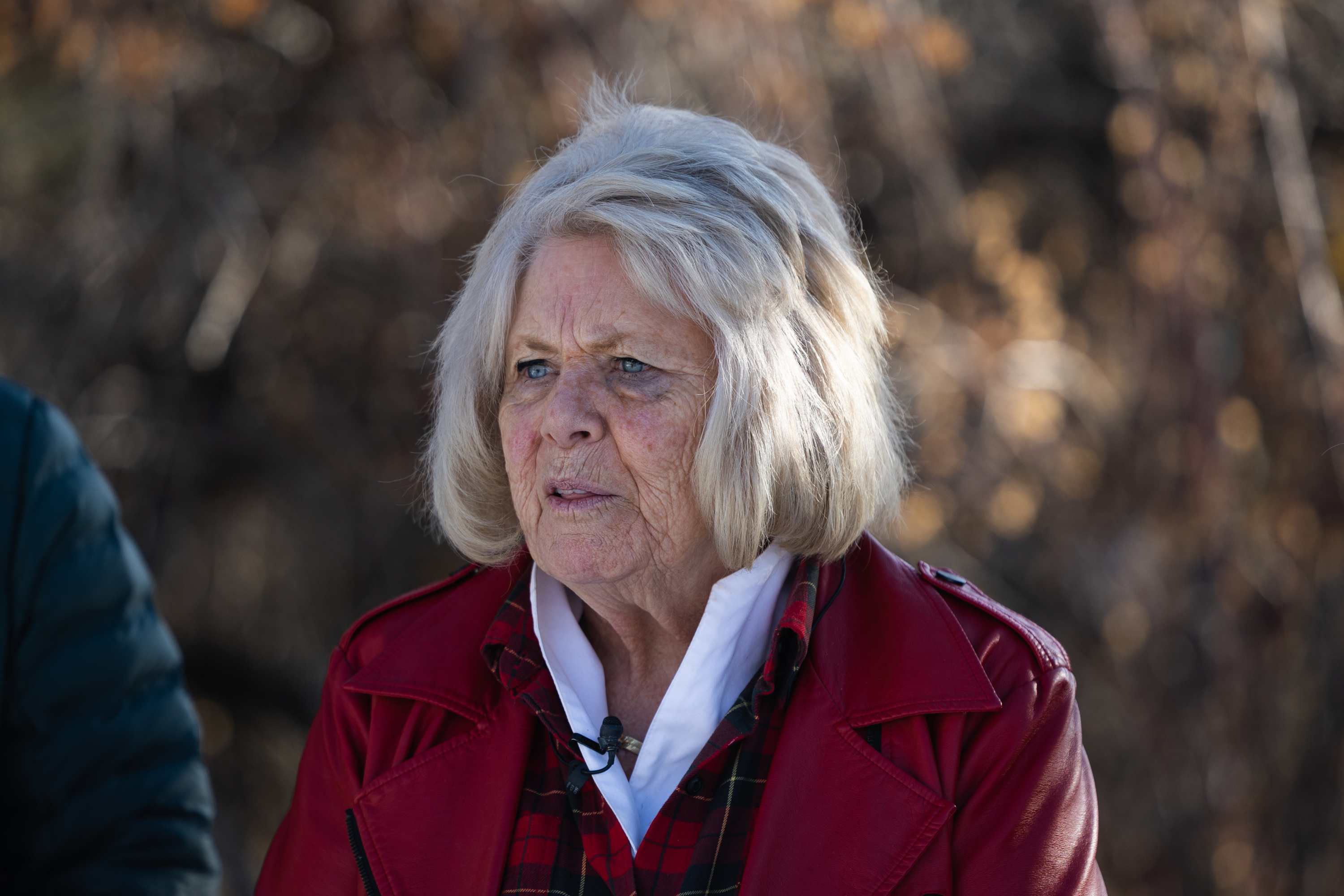 Leslie Moore, Jordan Rasmussen’s older sister, remembers her brother at Wasatch Lawn Memorial Park and Mortuary in Millcreek on March 5, 2023.