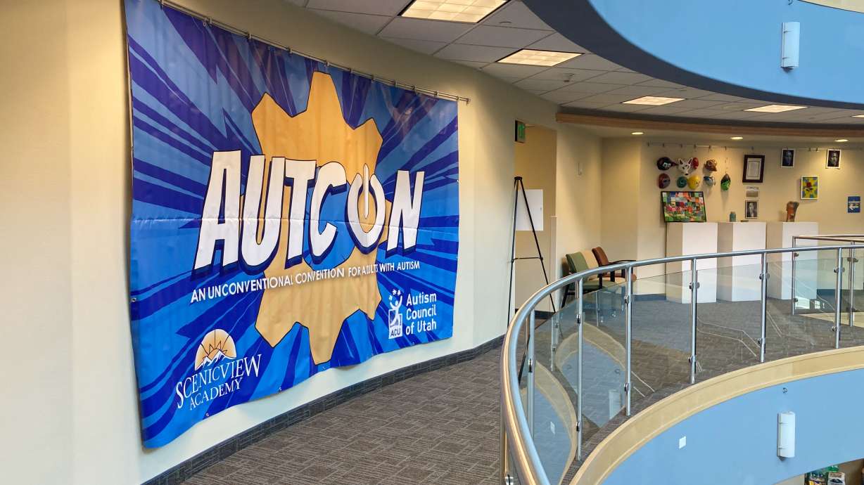 The seventh annual AutCon kicked off May 16 at ScenicView Academy in Provo. Adults with autism attended the convention to learn skills, play games and socialize.