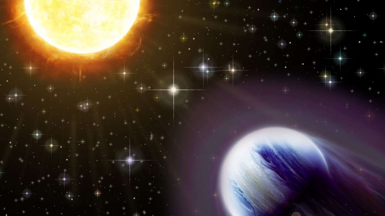 An extremely low-density planet named WASP-193b is larger than Jupiter but is a fraction of its mass.