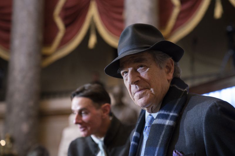 Paul Pelosi attends a portrait unveiling ceremony for his wife, Speaker of the House Nancy Pelosi, D-Calif., in Statuary Hall at the Capitol in Washington, Dec. 14, 2022.