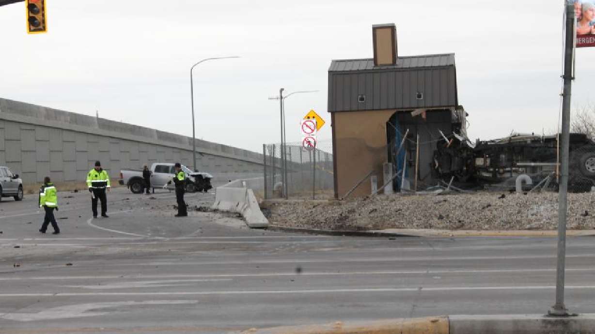 A 73-year-old West Jordan man was sentenced to prison Monday for causing a fatal crash, seen here Dec. 1, 2022, while driving under the influence. The man who was killed was delivering toy cars to Salt Lake County hospitals.
