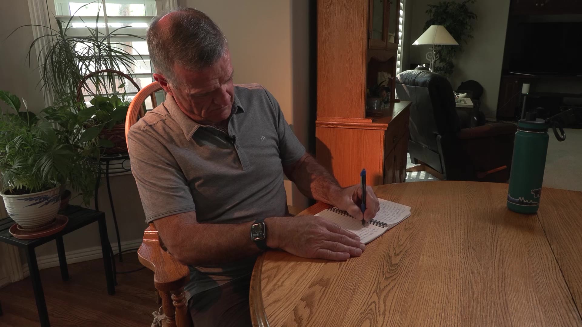 Cornish writing to himself in the future to help with his mental health.