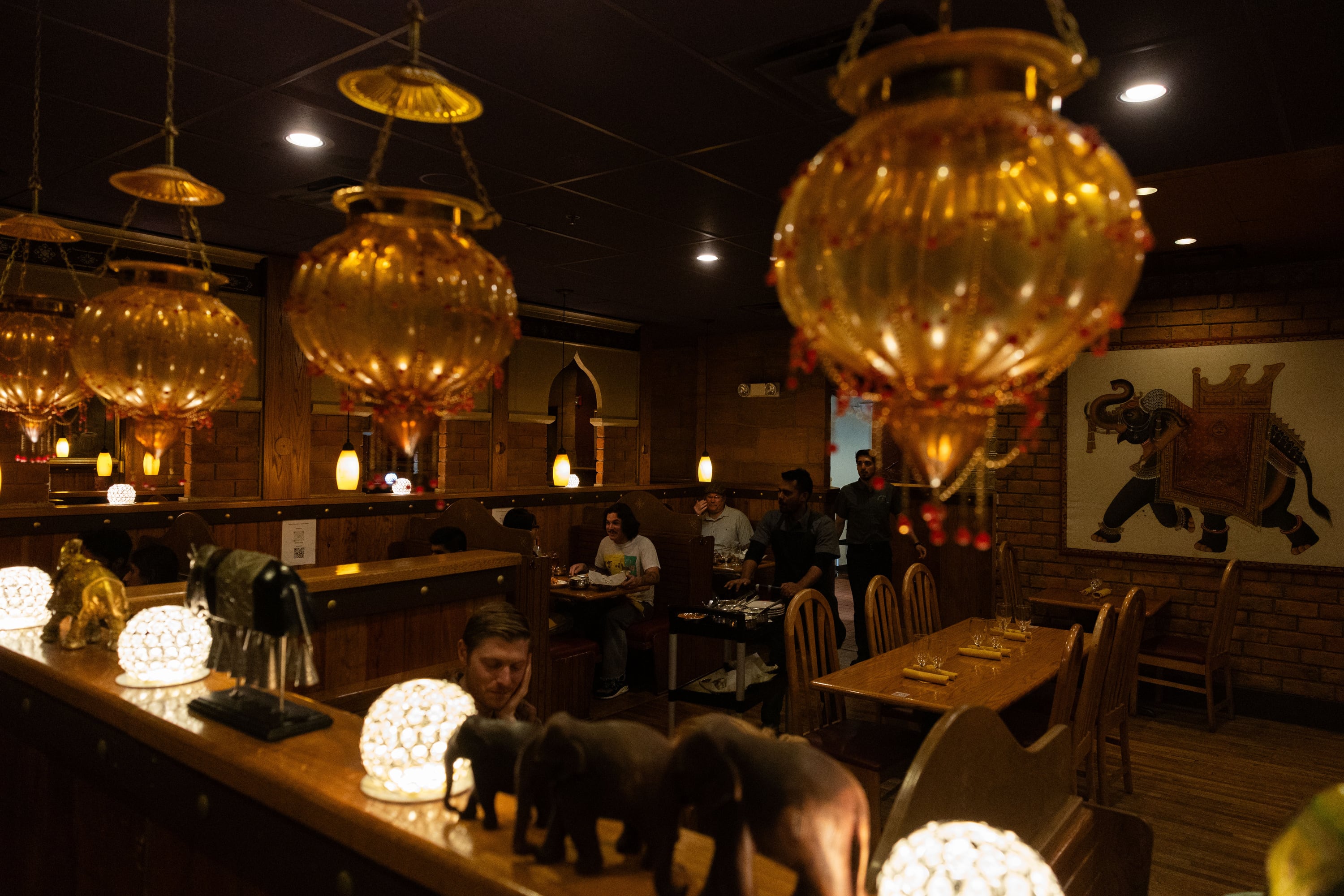 Customers eat at Mumbai House in Salt Lake City on Tuesday. Utah’s Indian food scene took shape 30 years ago, and is better than ever.