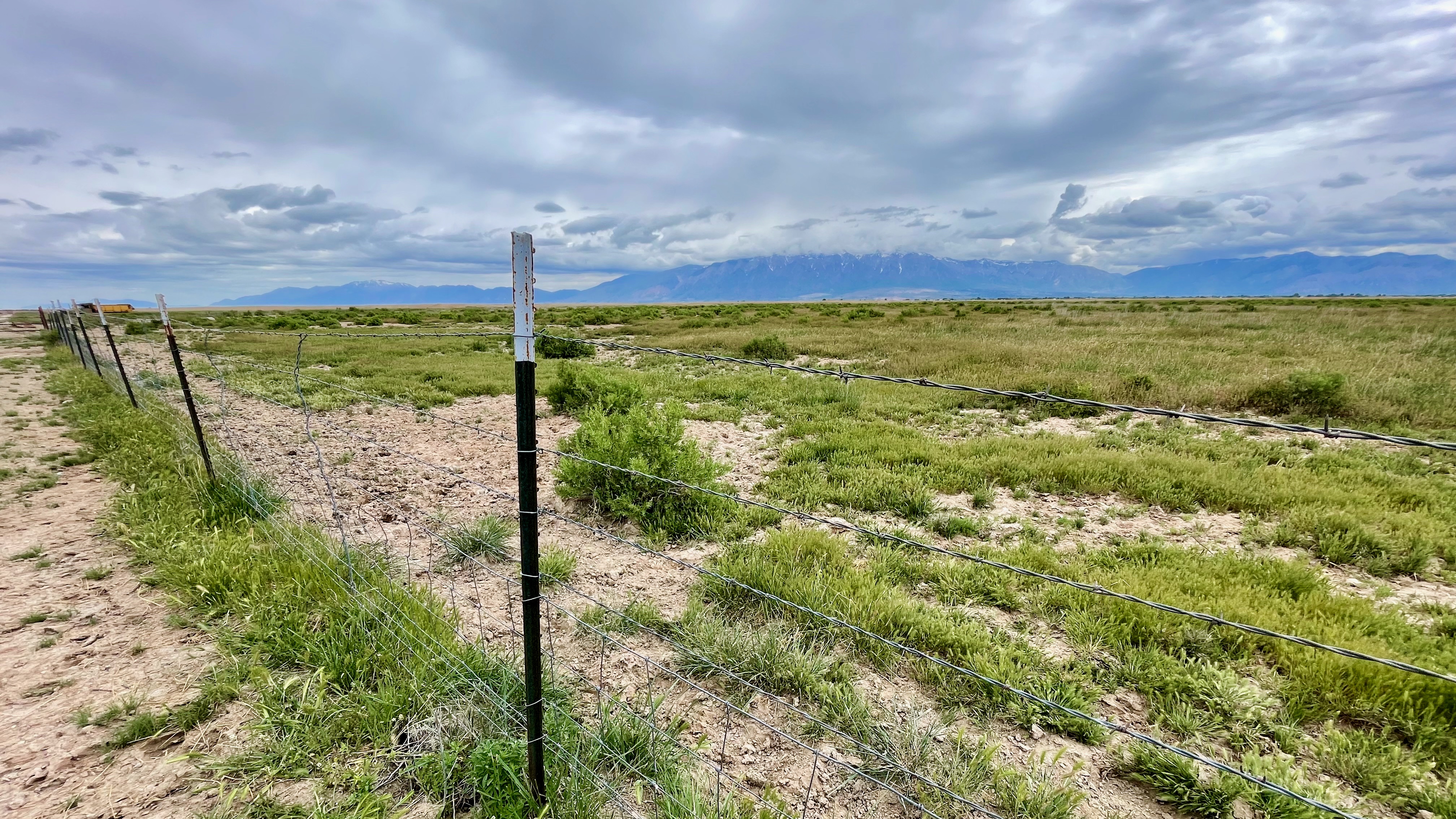 The site of the proposed Weber County inland port project in western Weber County, photographed Monday.