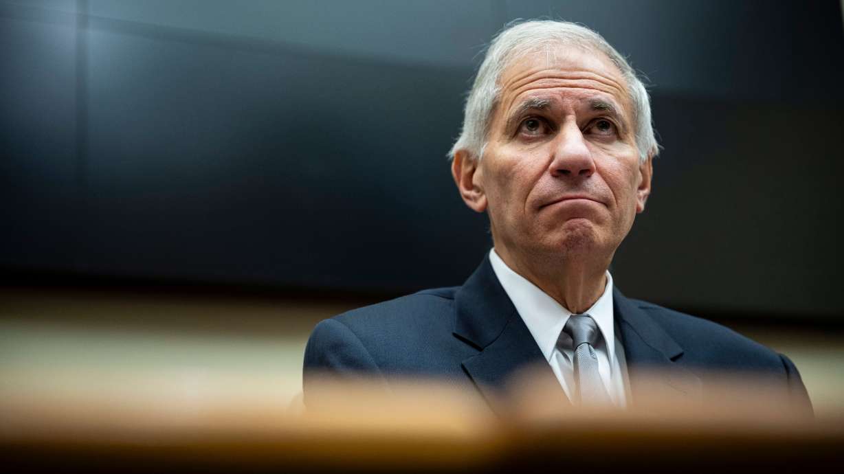 Federal Deposit Insurance Corporation chairman Martin Gruenberg testifies in Washington in November 2023. He will step down following a scathing independent investigation.