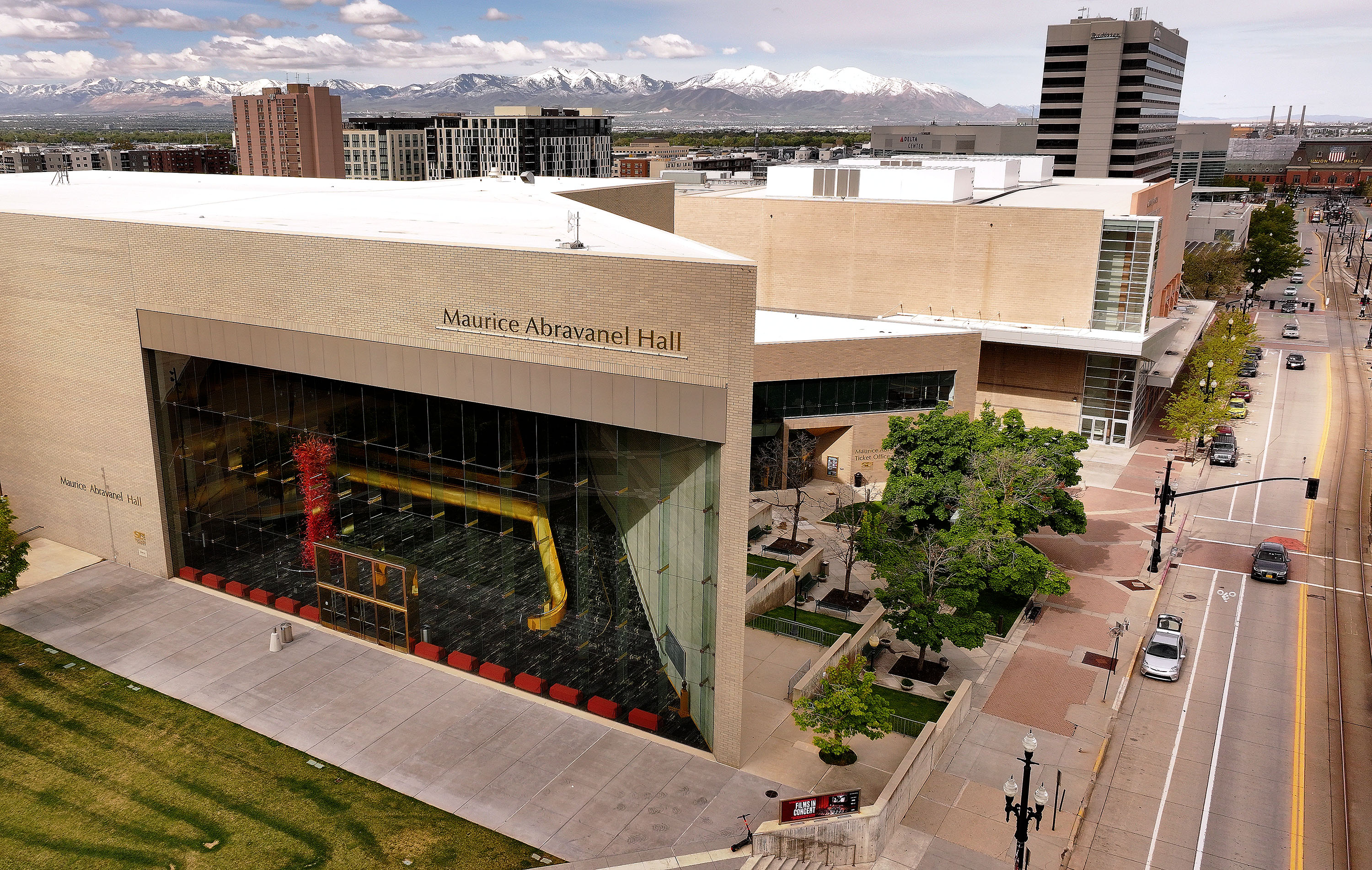 Abravanel Hall in Salt Lake City on May 8. The 45-year-old concert hall landed on the National Register of Historic Places this month, which could have some implications for its future.