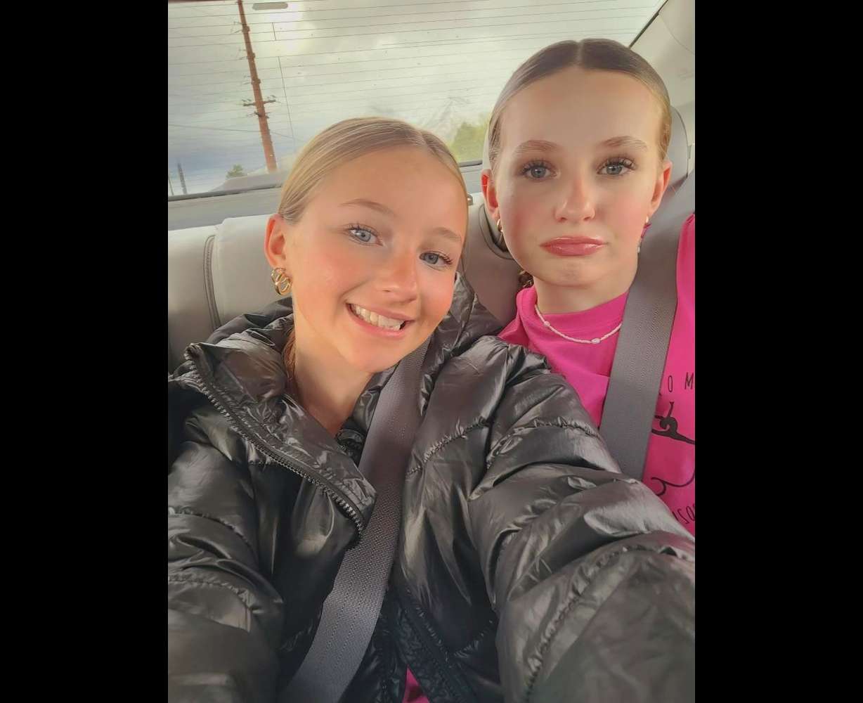 Best friends Olivia, left, and Reagan are hospitalized with severe injuries.