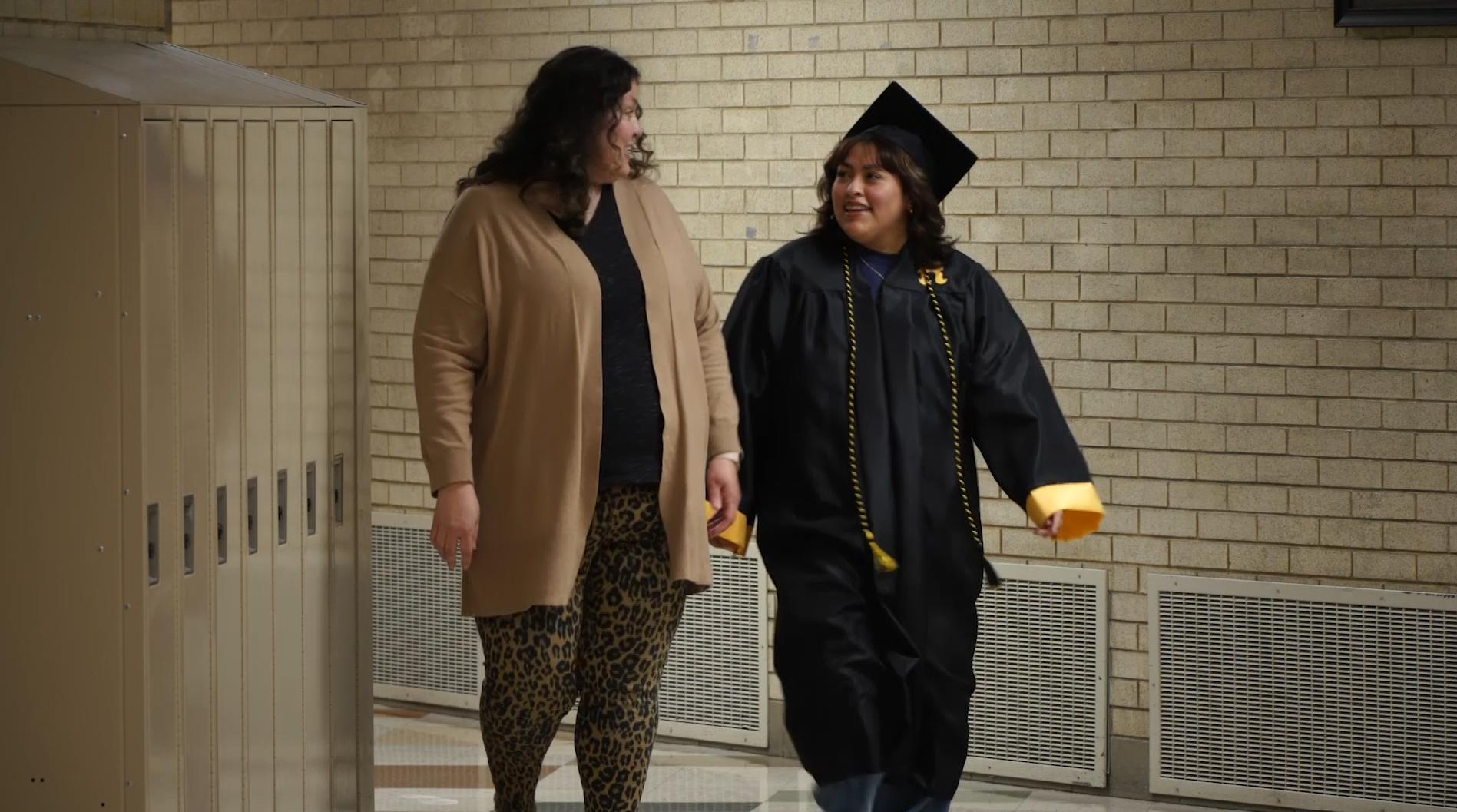 Two years ago, Samantha Mata did not think she would graduate with her class. Thanks to the Roy Cone project, she received her diploma this week.