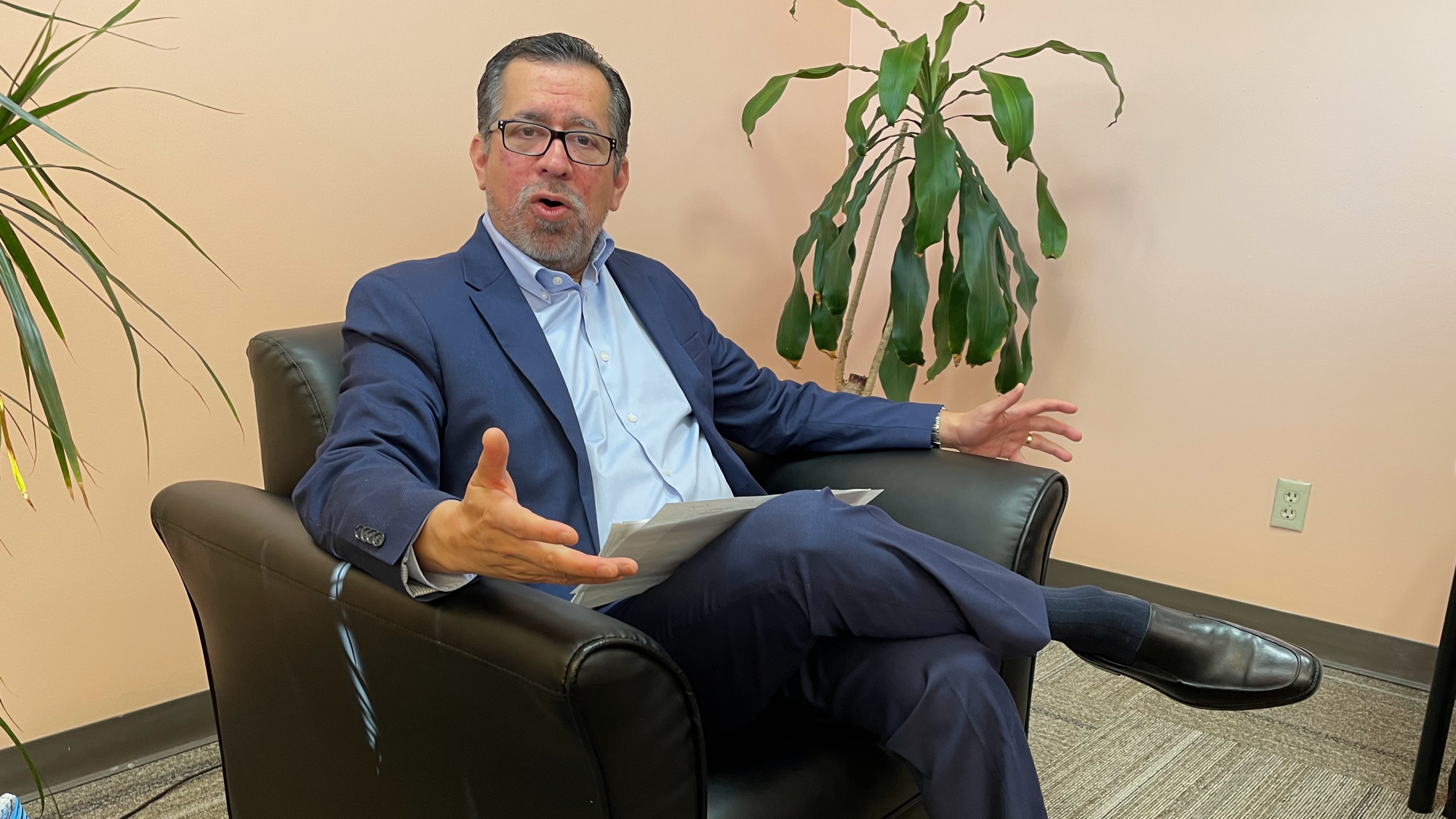 Eduardo Baca Cuenca, general consul of the Mexican Consulate in Salt Lake City, has been monitoring talk by President-elect Donald Trump of cracking down on immigrants here illegally. Baca Cuenca is pictured at the consulate office, May 24, 2024.