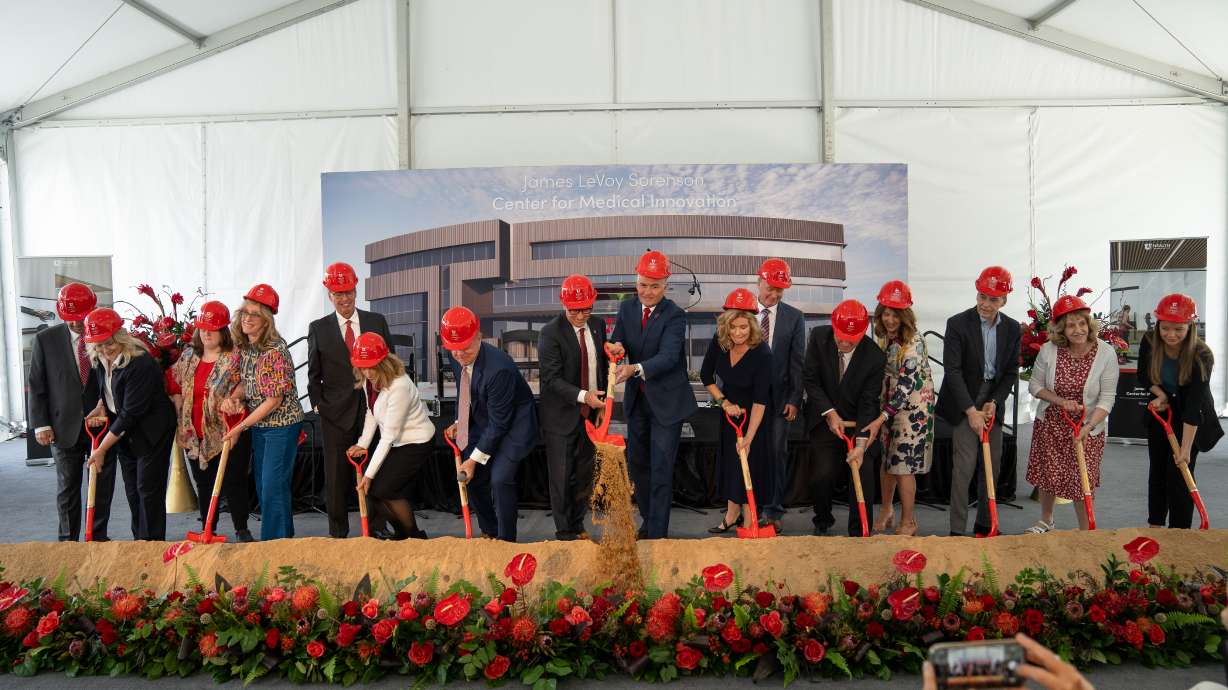 University of Utah Health officials broke ground Friday morning on the James LeVoy Sorenson Center for Medical Innovation, a $50 million "state-of-the-art facility" at 27 S. Mario Capecchi Drive.