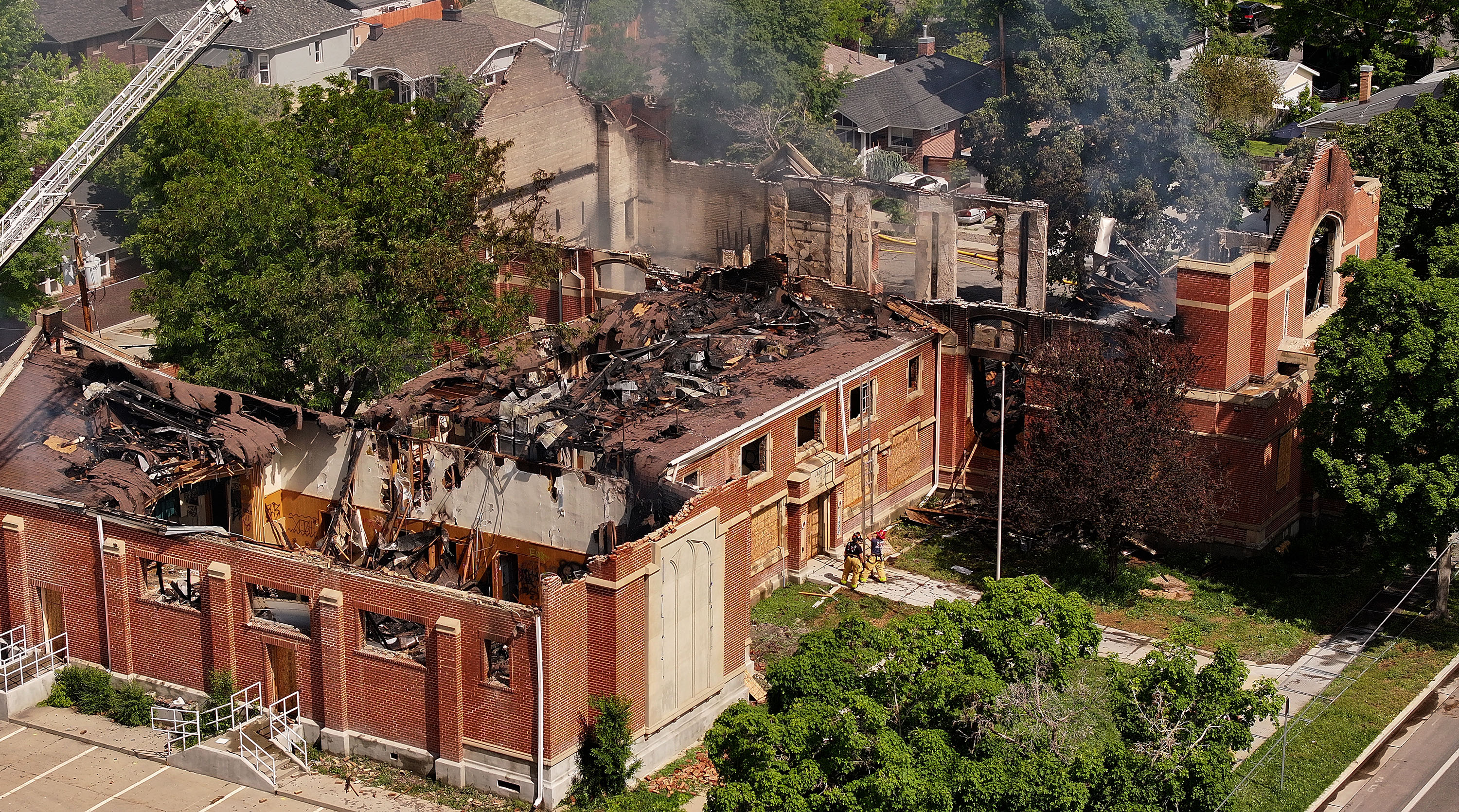 A historic abandoned Latter-day Saint church caught fire in Sugar House on Sunday. The Wells Ward meetinghouse at 1990 South 500 East was already slated for demolition, but an investigation is underway to determine the cause of the fire.