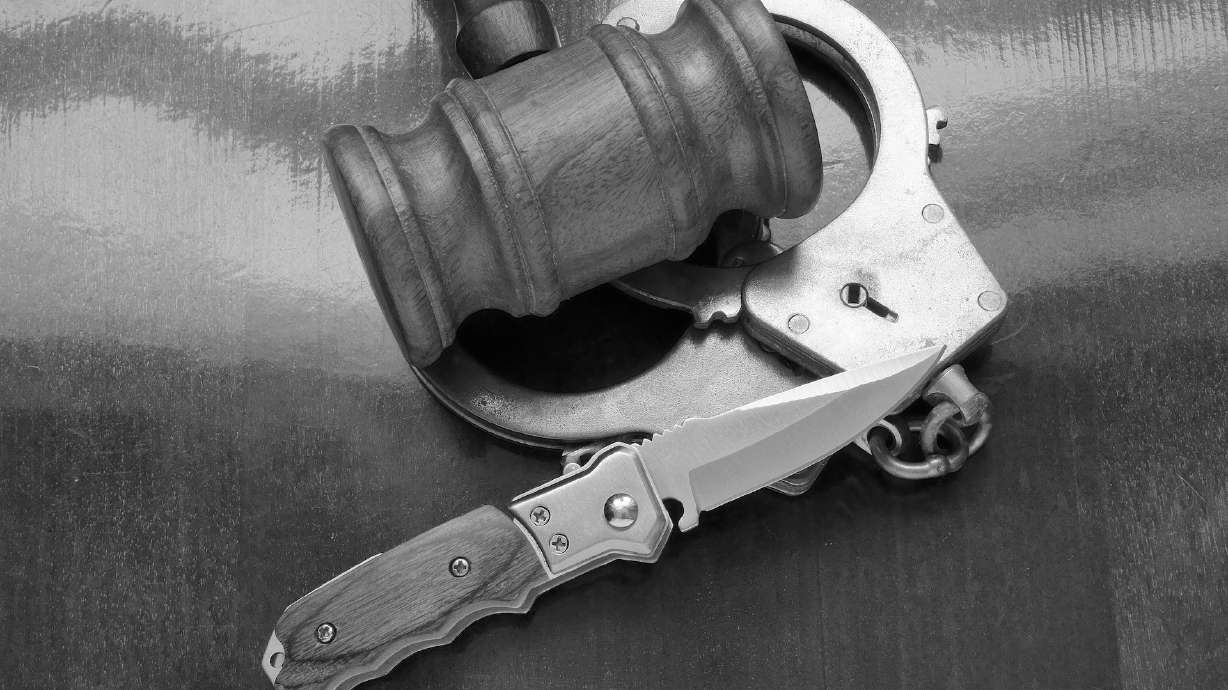 Two Sandy men have been charged with stabbing and luring a man to a Salt Lake gas station so he could be attacked.