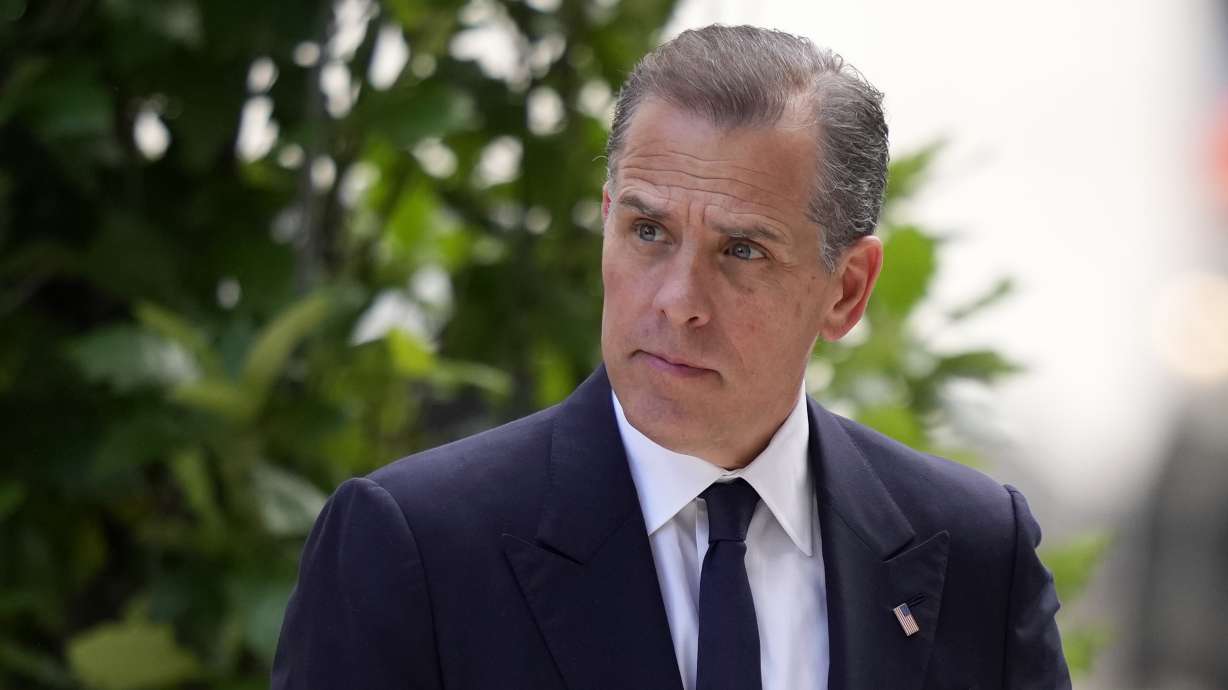 Hunter Biden arrives at federal court Monday in Wilmington, Del.