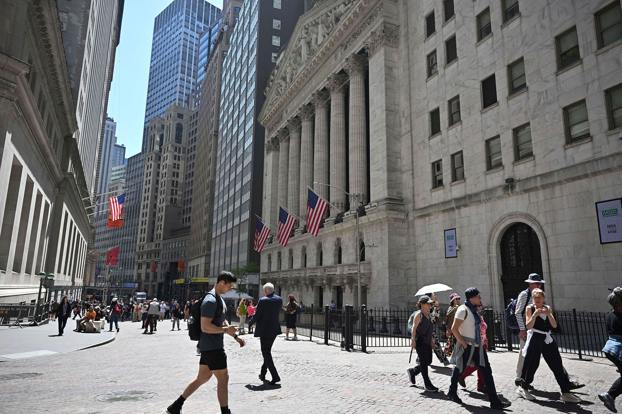 The New York Stock Exchange is investigating a technical issue on Monday as Berkshire Hathaway and dozens of other stocks are halted.