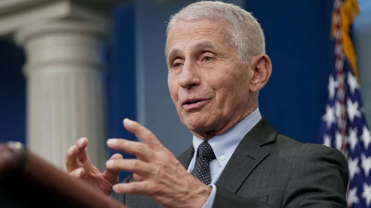 Dr. Anthony Fauci, speaks during a press briefing at the White House, Nov. 22, 2022, in Washington. On Monday, Fauci is facing heated questioning from Republican lawmakers.