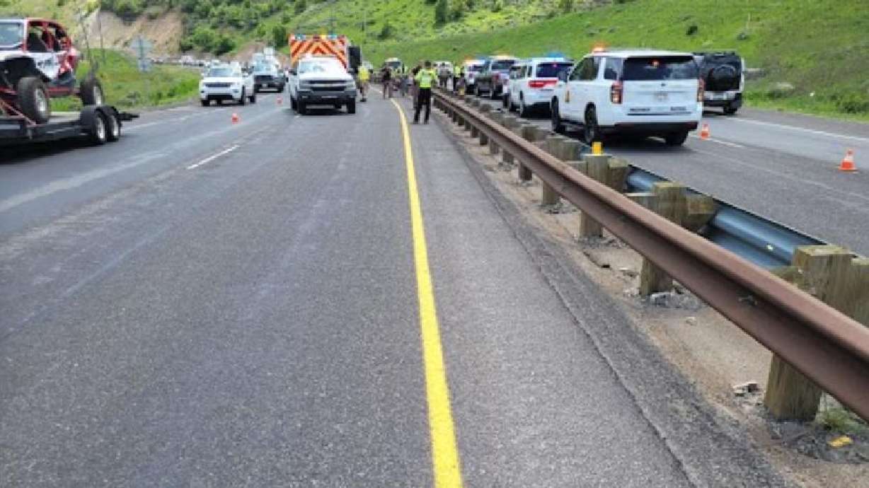 A 31-year-old motorcyclist was killed in a crash on U.S. 189 near Deer Creek Reservoir on Sunday, according to state troopers.