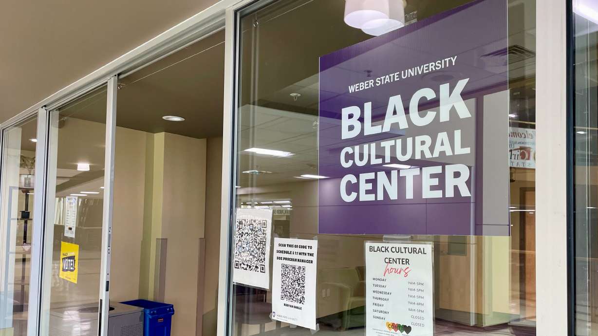 The outside of the Black Cultural Center at Weber State University in Ogden on Tuesday. It and several other cultural centers will be eliminated per provisions of HB261.