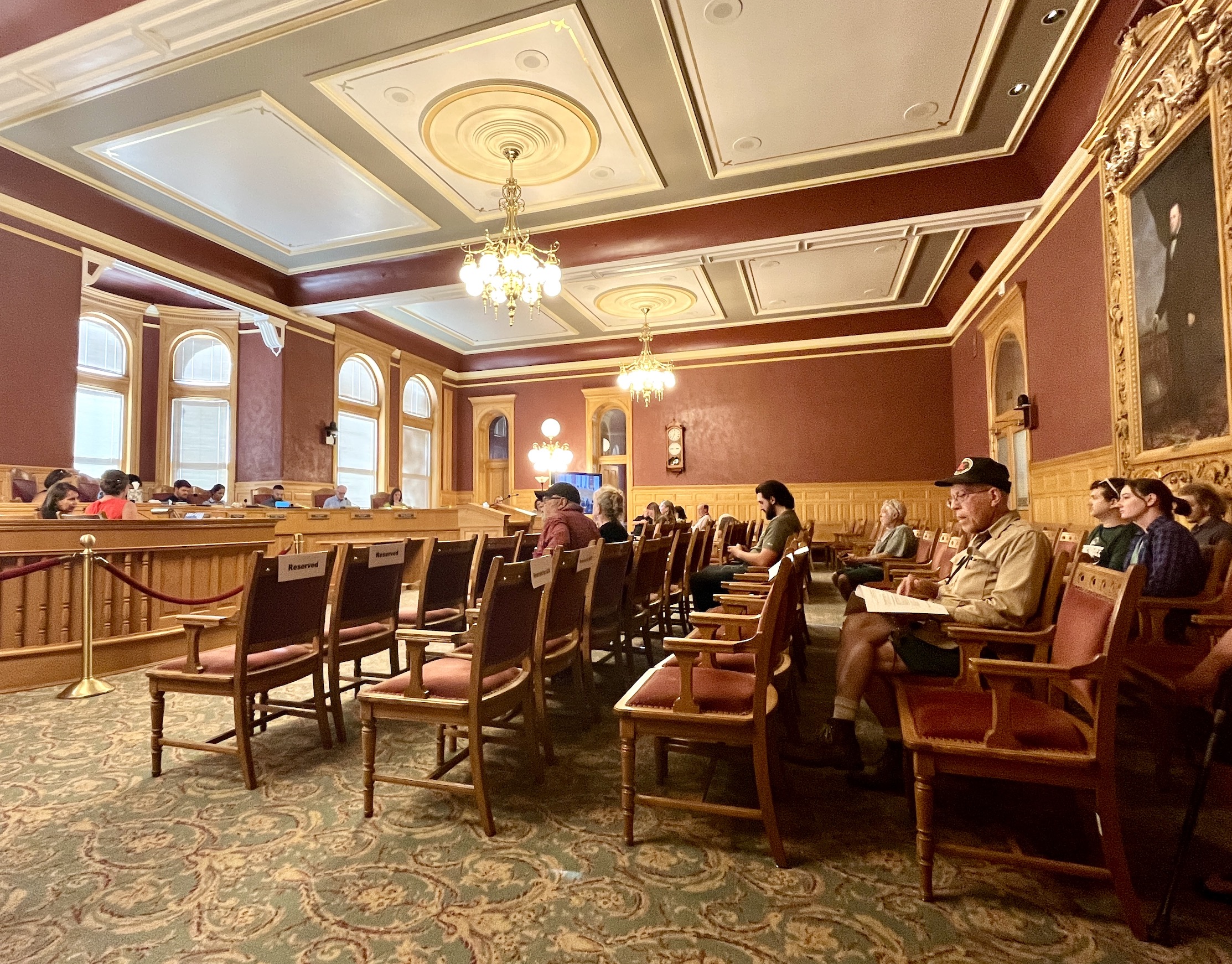Salt Lake City residents wait for a Salt Lake City Council meeting to begin Tuesday. Several residents spoke in opposition to a plan that would give big raises to the Salt Lake City mayor and City Council members.