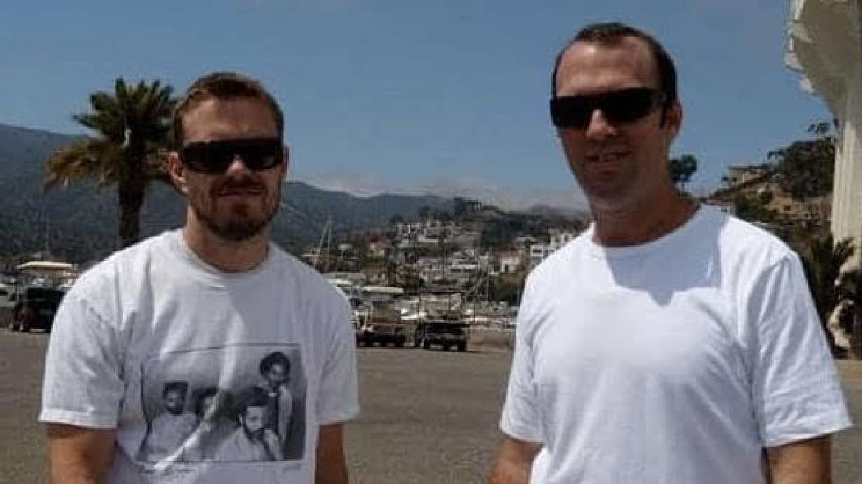 Adam Bullard, left, and Matthew Bullard, right, the two riders who were killed in 2022 during the annual Spring Tour of St. George bicycle ride. The driver convicted in connection with their deaths appeared for sentencing Tuesday.