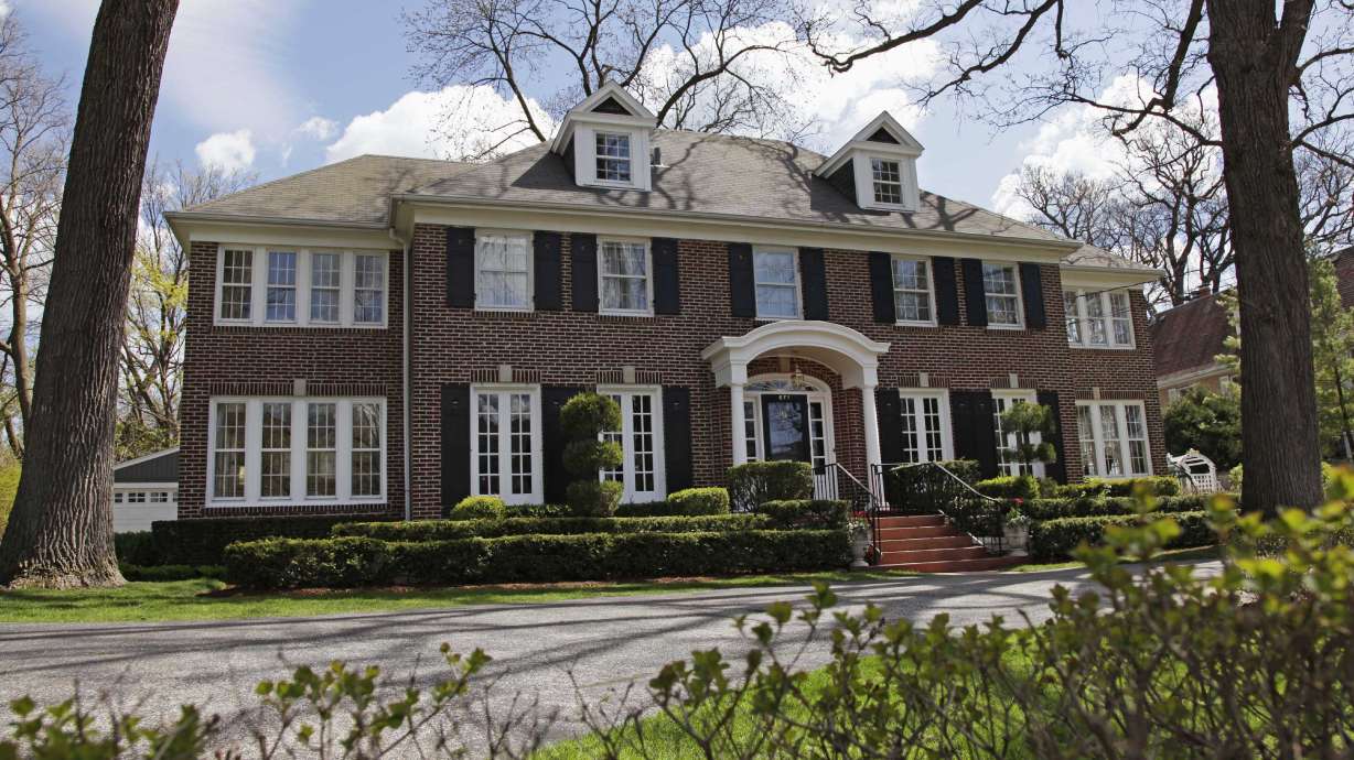 This brick house in Winnetka, Ill., seen May 6, 2011, was featured in the 1990 movie "Home Alone." Sale of the house portrayed in the film is underway only days after it was listed for $5.25 million.