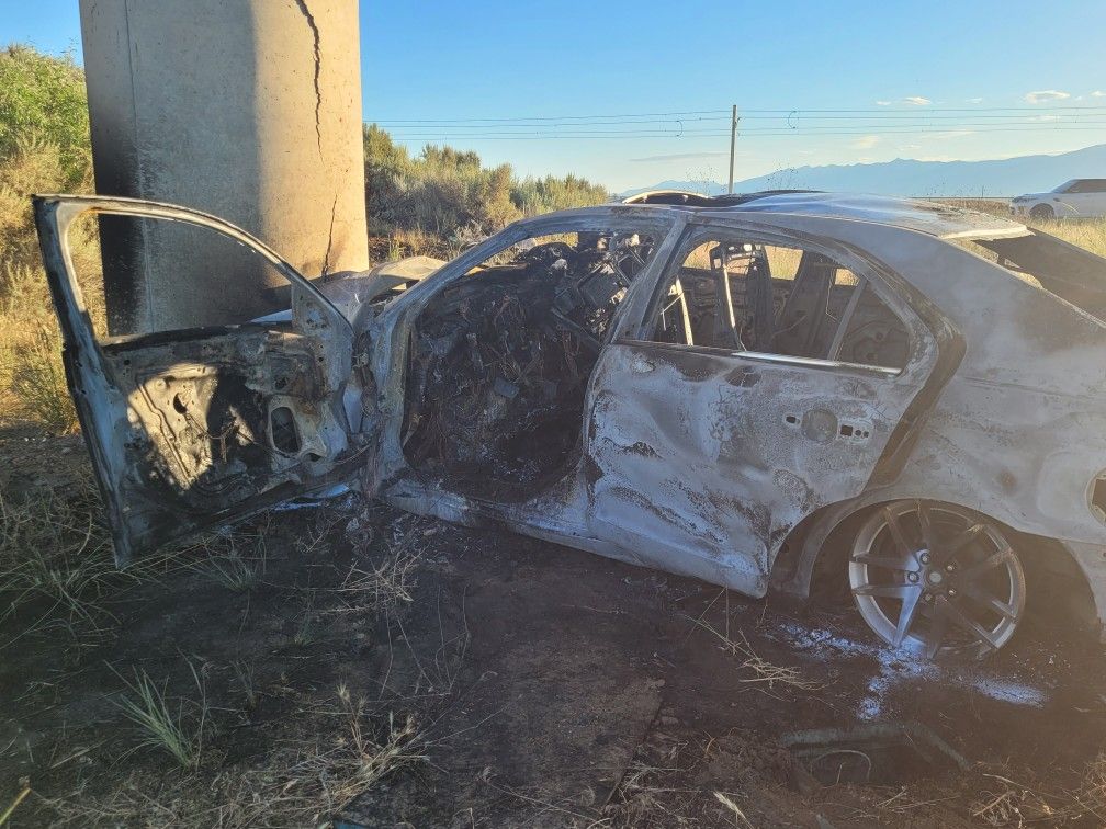 A driver was killed after running into the concrete support of a bridge near the airport Saturday.