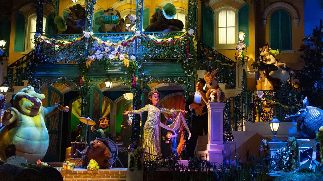 The new ride is based on “The Princess and the Frog,” featuring Tiana, Disney's first Black princess is shown. It's set to open June 28 in Orlando, Fla.