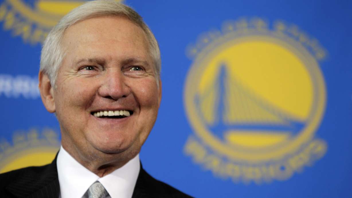 Jerry West, seen here May 24, 2011, in San Francisco, three-time Basketball Hall of Fame and whose silhouette is considered to be the basis of the NBA logo, died Wednesday morning, the Los Angeles Clippers announced. He was 86.