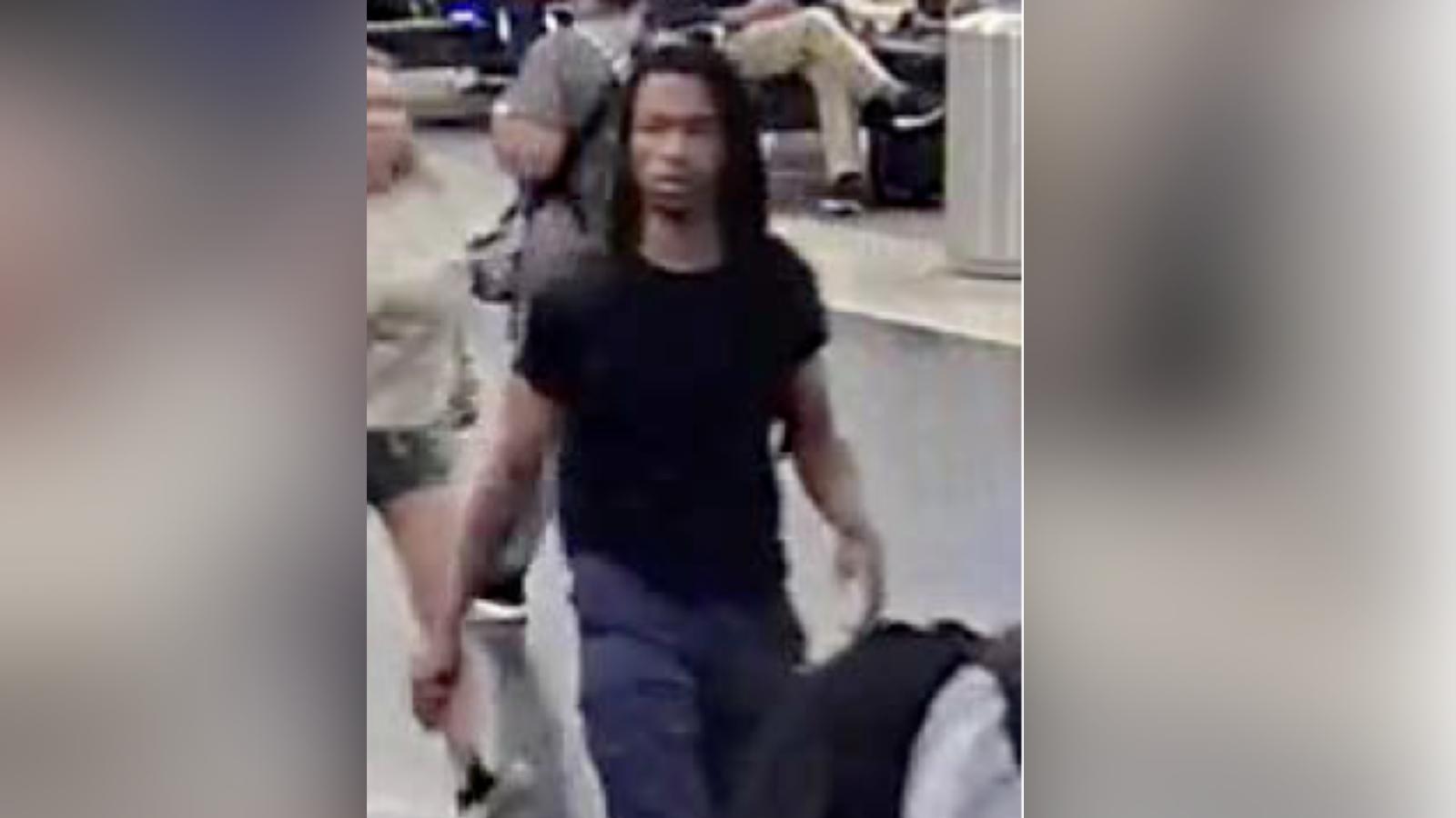 Salt Lake City police are looking for a man seen on surveillance cameras at the Salt Lake City International Airport allegedly stealing a Lamborghini from the short-term parking area.