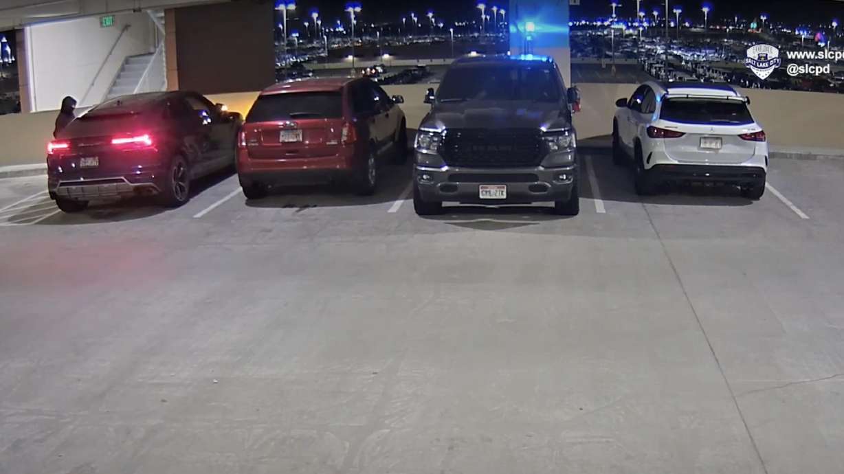 Police are looking for a Lamborghini that was left in short-term parking at the Salt Lake City International Airport but was not there when the owner returned eight days later.